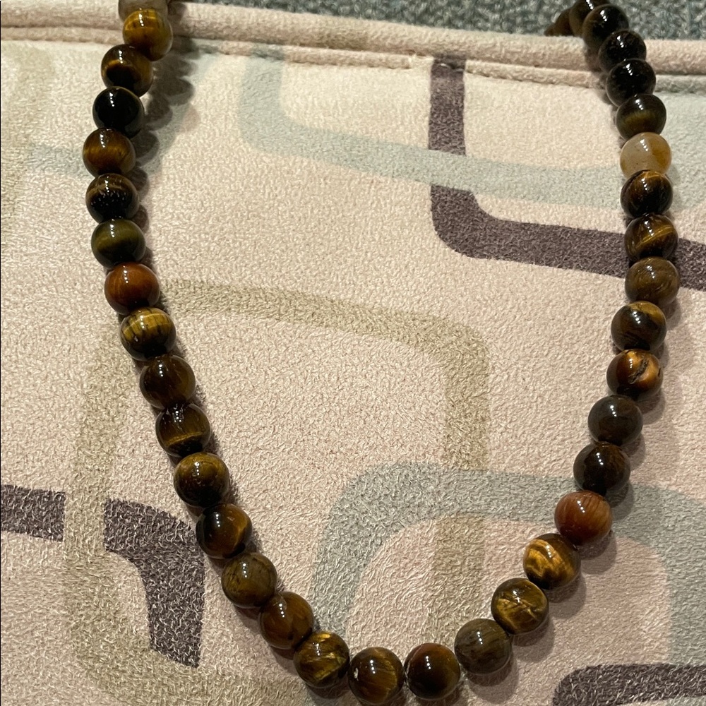 Tiger's Eye Beaded Necklace